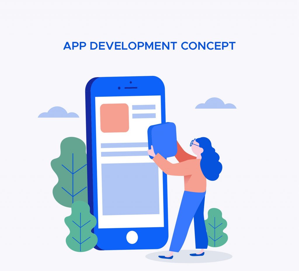 illustration for iOS App development